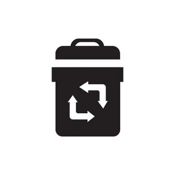 Bin icon Stock Illustration