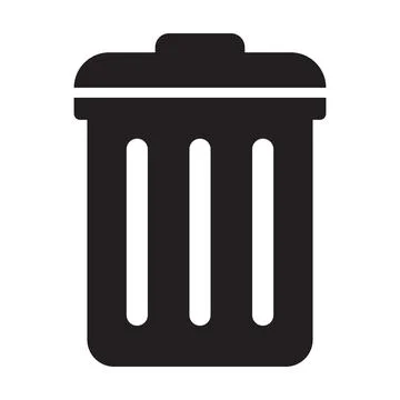 Bin icon vector for graphic design, logo, website, social media, mobile app, Stock Illustration