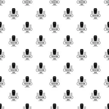 Bin junk pattern vector seamless イラスト素材