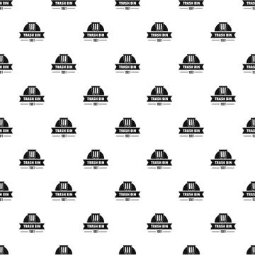Bin plastic pattern seamless Stock Illustration
