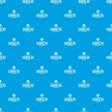 Bin protection pattern seamless blue Stockillustratie