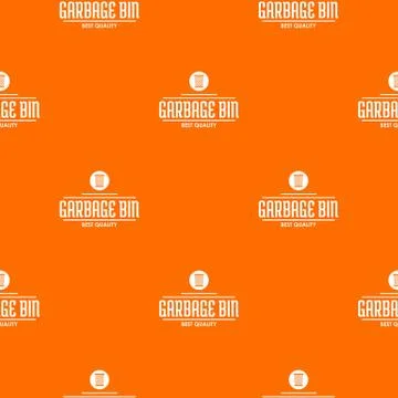 Bin protection pattern vector orange Stock Illustration