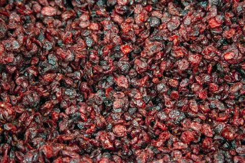 Bin of raisins Stock Photos