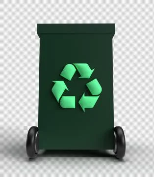 Bin recycle container trash garbage waste environment recycling plastic Stock Illustration