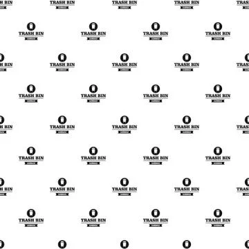 Bin street pattern seamless Illustrazione stock