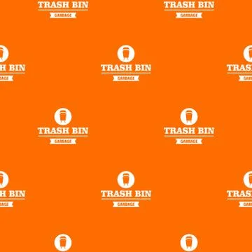 Bin street pattern vector orange Stock Illustration
