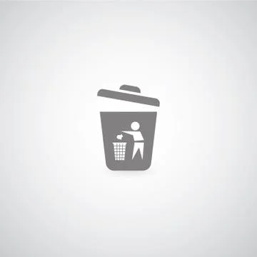 Bin symbol Illustrazione stock
