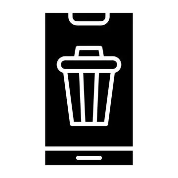Bin Vector Icon Design Illustration Stock Illustration