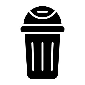 Bin Vector Icon Design Illustration Stock Illustration