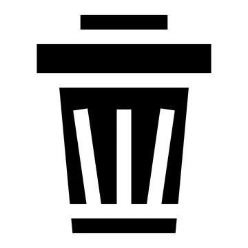 Bin Vector Icon Design Illustration Stock Illustration