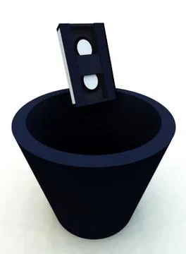 Bin The Video Stock Illustration