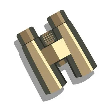 Binacular isolated Illustrazione stock