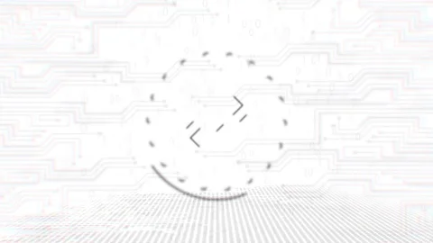 Binance Coin - BNB - 3D Cryptocurrency Outline Coin Loop Stock Footage 113097255