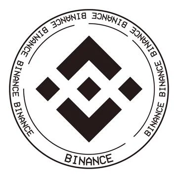 Binance crypto market vector sign. Cryptocurrency money exchange symbol Stock Illustration
