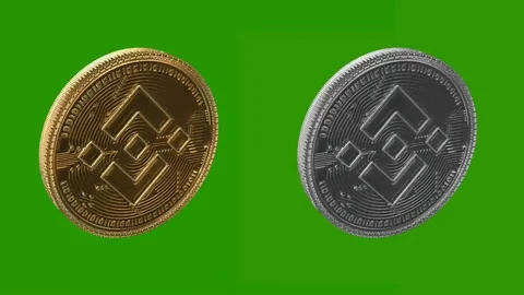 Binance metal coin Stock Footage 97140873