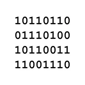 Binärcode und Hintergrund - Binary code and background Binärcode und Hinte. Stock Photos