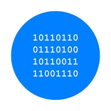 Binärcode und Kreis - Binary code and circle Binärcode und Kreis - Binary . Stock Photos