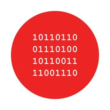 Binärcode und Kreis - Binary code and circle Binärcode und Kreis - Binary . Stock Photos