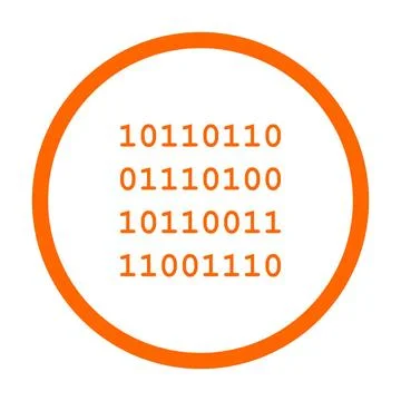 Binärcode und Kreis - Binary code and circle Binärcode und Kreis - Binary . Stock Photos
