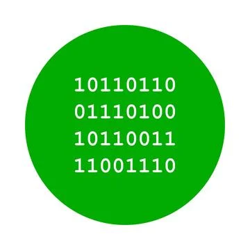 Binärcode und Kreis - Binary code and circle Binärcode und Kreis - Binary . Stock Photos