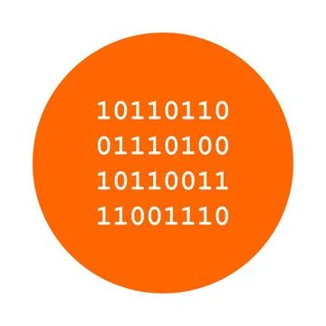 Binärcode und Kreis - Binary code and circle Binärcode und Kreis - Binary . Stock Photos