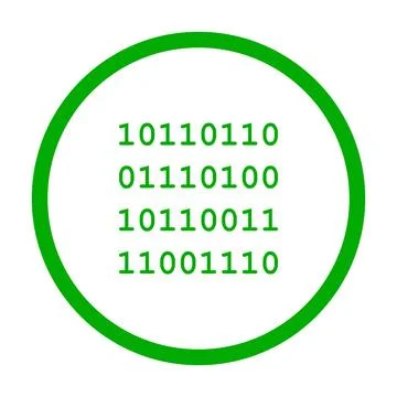 Binärcode und Kreis - Binary code and circle Binärcode und Kreis - Binary . Stock Photos