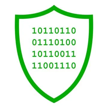 Binärcode und Schild - Binary code and shield Binärcode und Schild - Binar. 스톡 사진