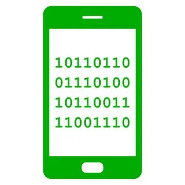 Binärcode und Smartphone - Binary code and smartphone Binärcode und Smartp. 스톡 사진