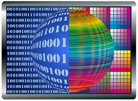 Binaries and Colors Stock-Illustration