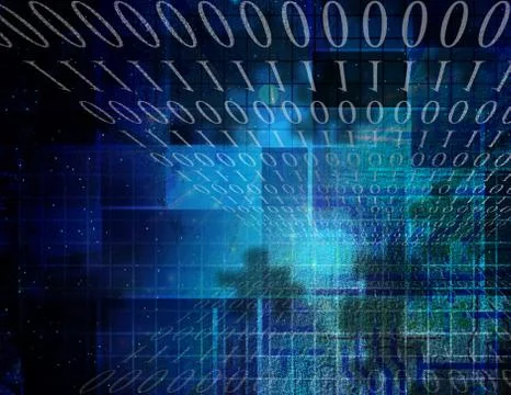 Binary Abstract Puzzle イラスト素材