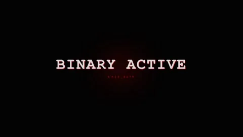 Binary Active Code Glitch Effect - Digital Data Stream Stock Footage 331568431