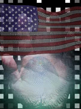 Binary  america Stock Illustration