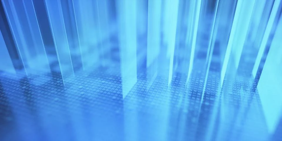 Binary And Quick Response Code Stock Illustration