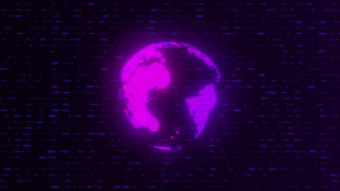 Binary and world technology computer networks or artificial intelligence Stock Footage 340707505