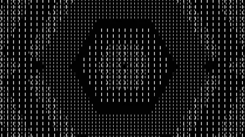 Binary Art Video Loop Complex Geometric Pattern Looping Background Stock Footage 201035522