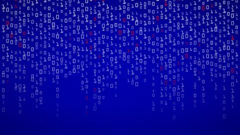 Binary Background. Algorithm Binary, Data Code, Decryption And Encoding, Row イラスト素材