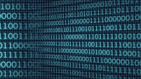 Binary Background (Blue) Stock Footage 43081777