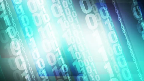 The binary background of code provides the foundation for computer systems Video stock 252309816