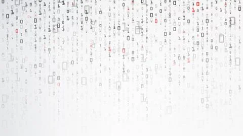 Binary Background. Data And Technology, Decryption And Encryption. Computer Stock Illustration