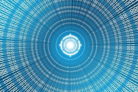 Binary background Stock Illustration