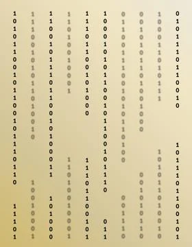 Binary background Stock Illustration