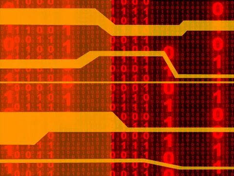 Binary background Stock Illustration