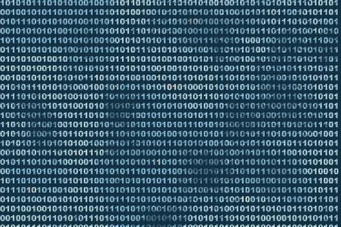 Binary background Illustrazione stock