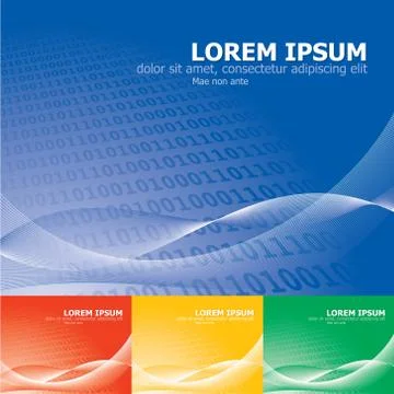 Binary background Stock Illustration