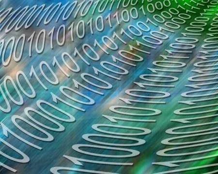 Binary background 库存插图