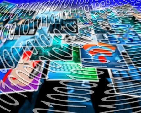 Binary background Stock-Illustration