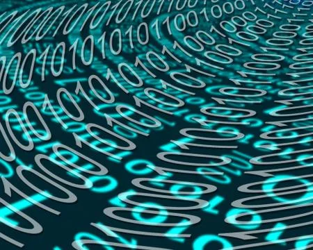 Binary background 库存插图