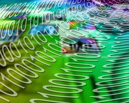 Binary background Stock-Illustration