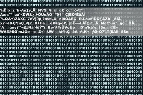 Binary Background . Illustrazione stock