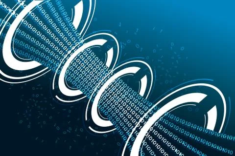 Binary background Stock Illustration
